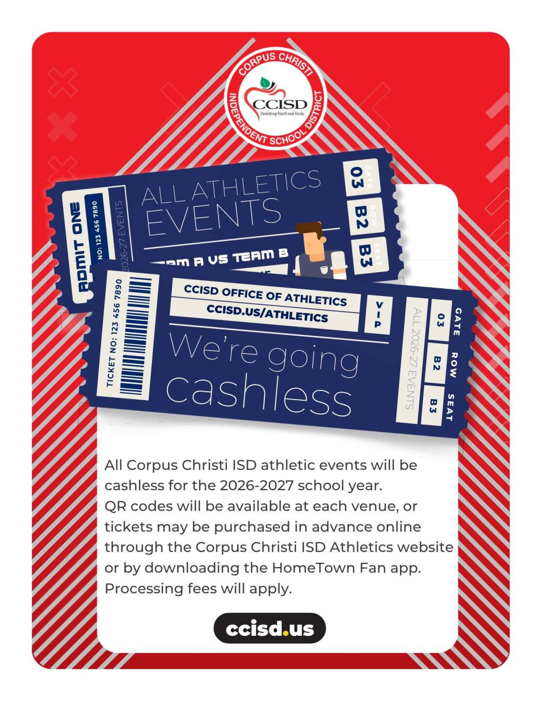 Corpus Christi ISD tickets go cashless for all levels of athletics starting in 2026-27 season
