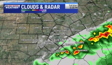 Tropical low brings more rain to parts of Central Texas