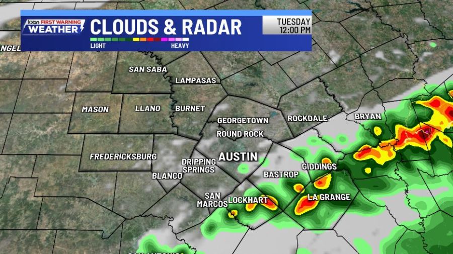 Tropical low brings more rain to parts of Central Texas