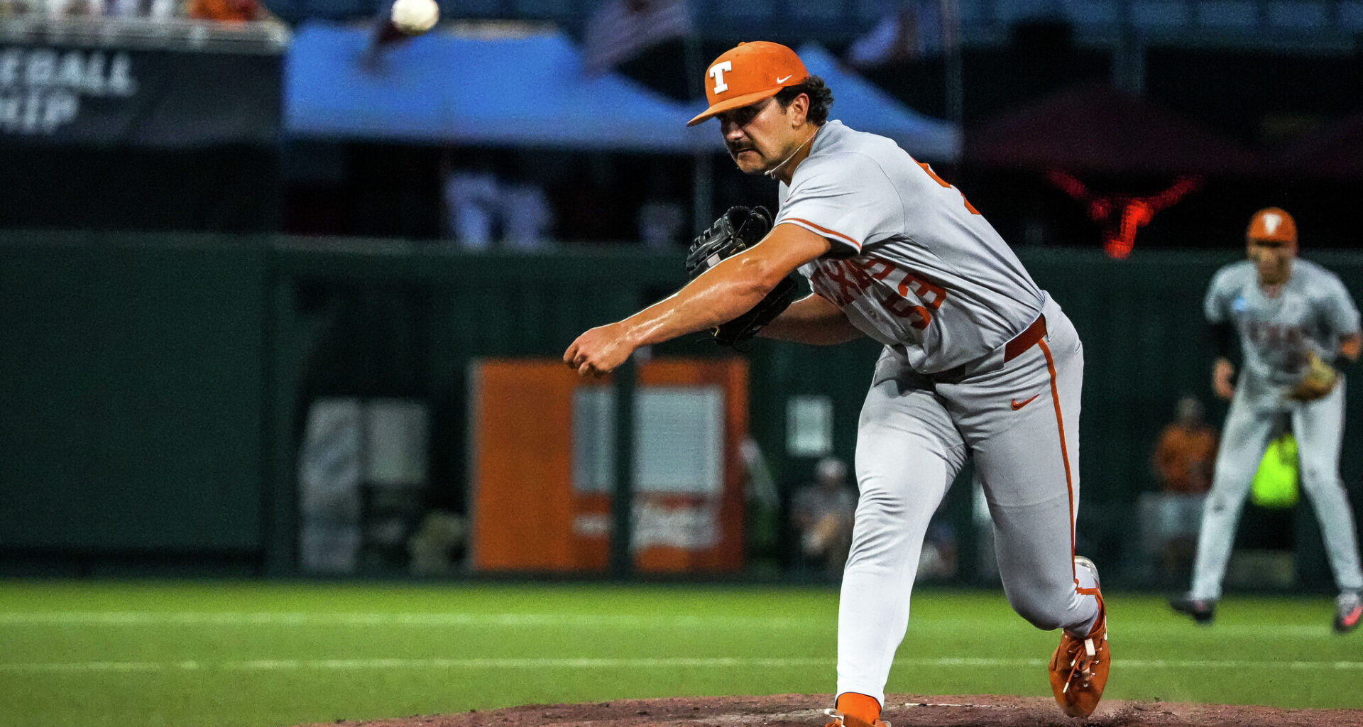 Texas names Luke Harrison its starting pitcher for CWS game vs Georgia