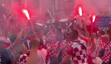 Croatia fans take over Texas for Downtown Dallas parade ahead of England match