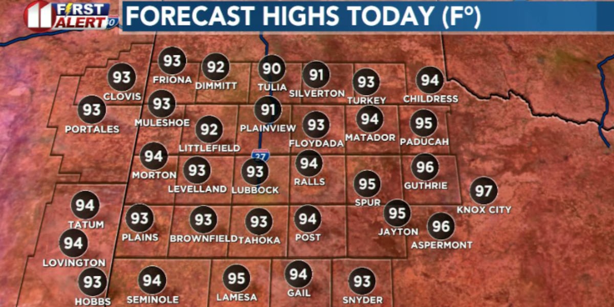Warm, dry for most on Tuesday; near heat advisory temperatures expected Wednesday