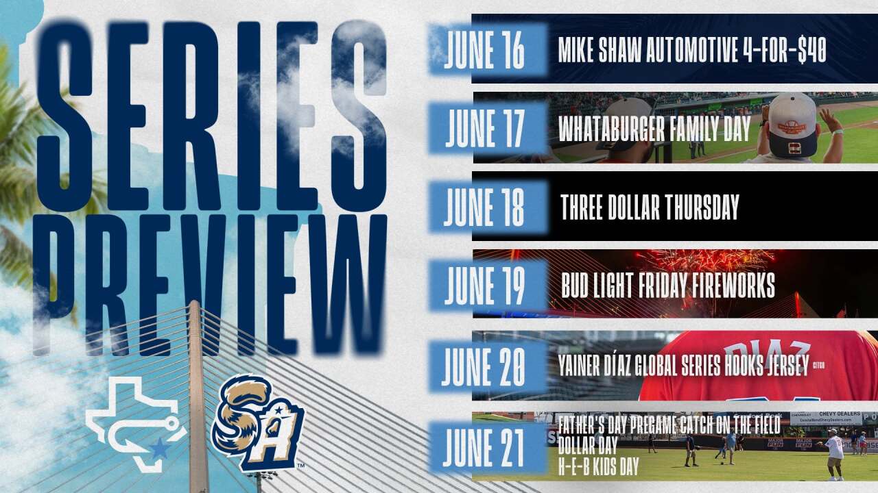 Hooks events for June 16-21, 2026