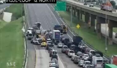 A collision at the Interstate 35E and Loop 12 North intersecting point in Dallas has caused traffic to reach a standstill, according to Texas Department of Transportation traffic cameras.