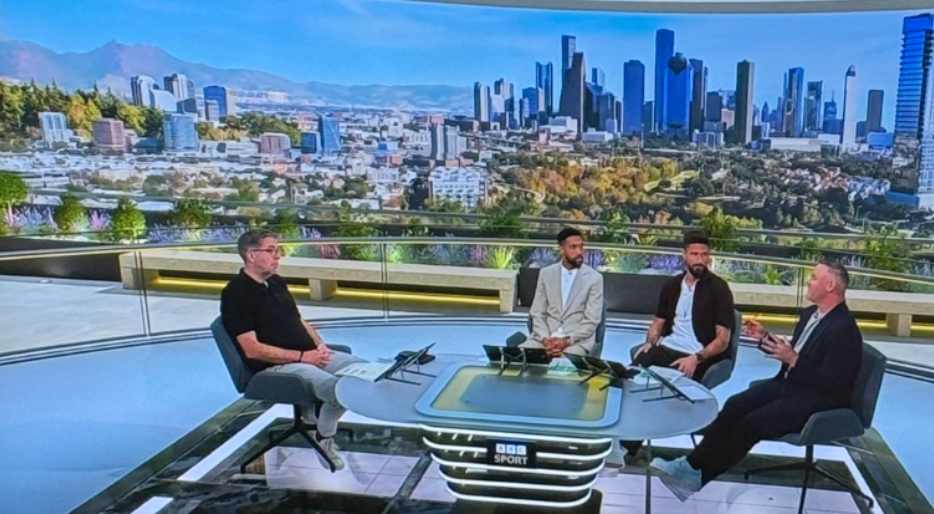 World Cup broadcast adds AI mountains to Houston skyline