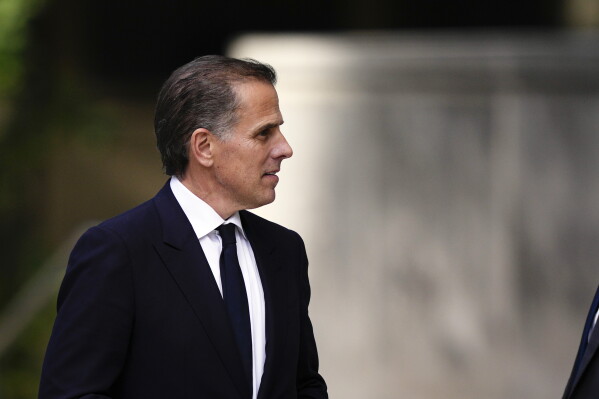 Hunter Biden departs from federal court on June 10, 2024, in Wilmington, Delaware. (AP Photo/Matt Rourke)