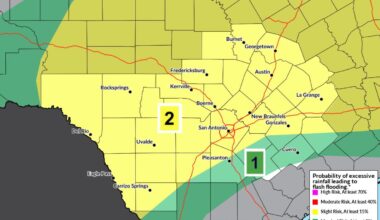 Scattered storms, flood threat return to South Texas on Friday