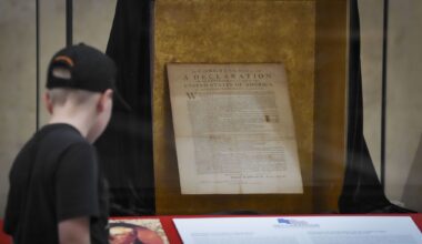 ‘Lost copy’ of declaration on display for World Cup in Dallas