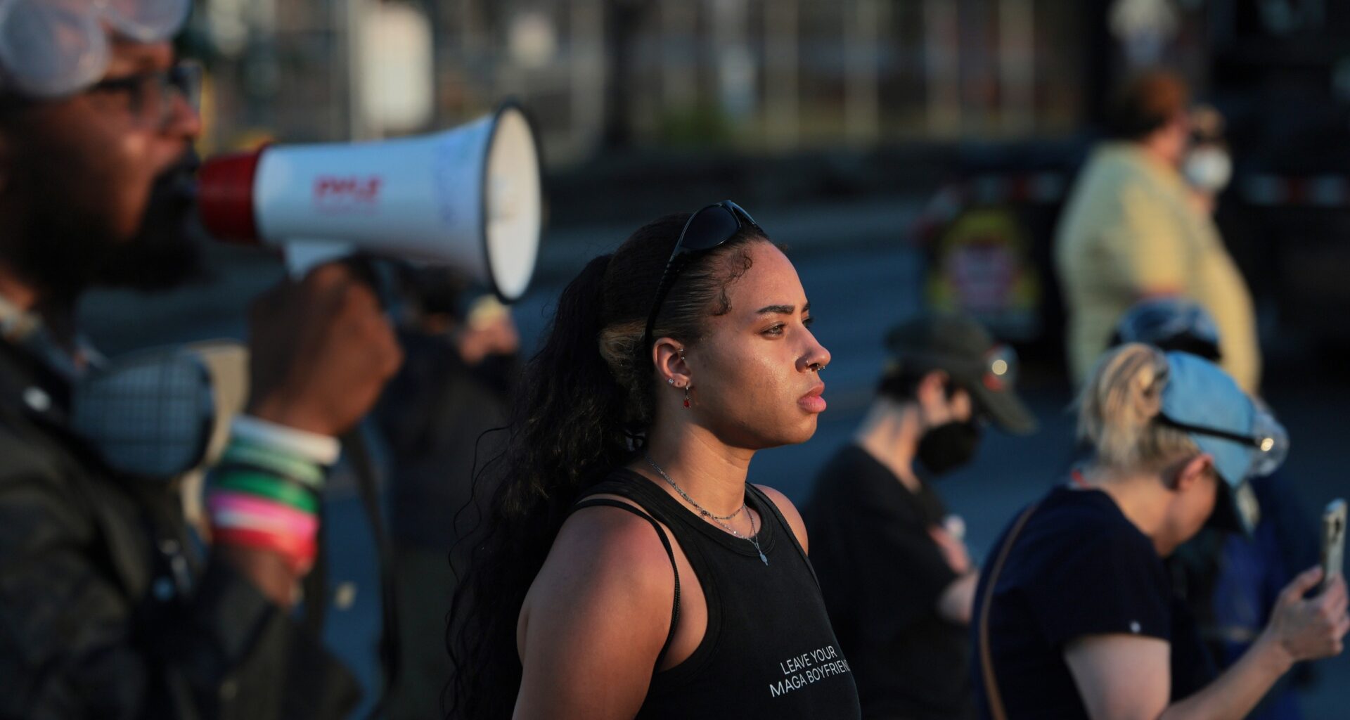 Protestors Demonstrate And Clash With Officers Outside Delaney Hall Detention
