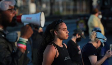 Protestors Demonstrate And Clash With Officers Outside Delaney Hall Detention