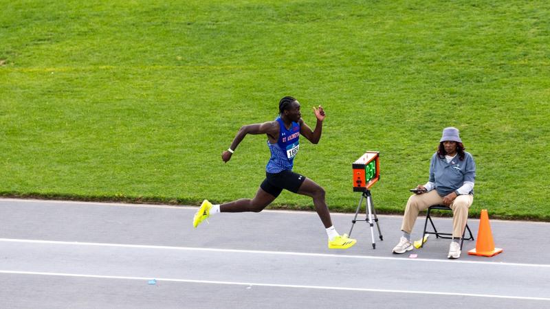 Gbakinro competes in men's triple jump at USATF U20 Championships