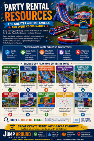 Jump Around Party Rentals Launches Redesigned Website for Greater Austin Parents and Event Planners