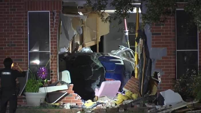 Tesla allegedly on autopilot crashes into Katy home, killing 76-year-old woman