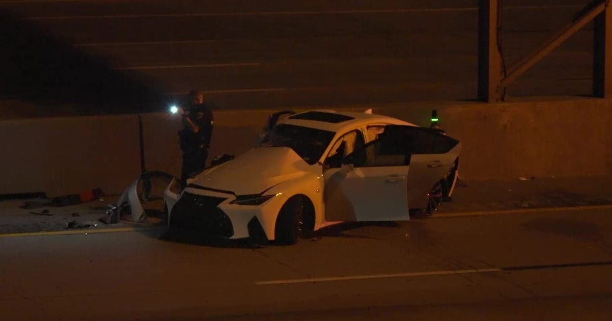 East Freeway vehicle hit by airborne driver, 3 hospitalized