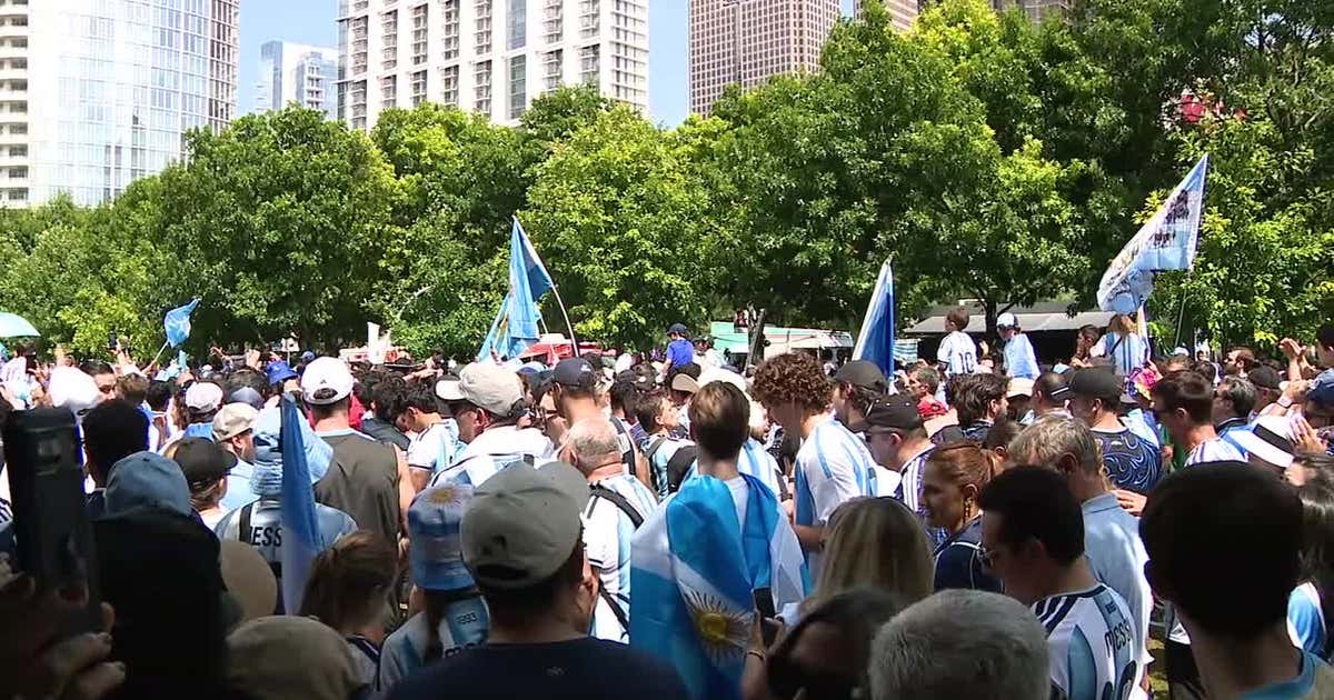 Klyde Warren Park swarmed by Argentina fans ahead of Dallas World Cup match
