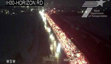 Traffic on I-30, US 75 is being diverted to the service lanes after full lanes closures on the highways. 
