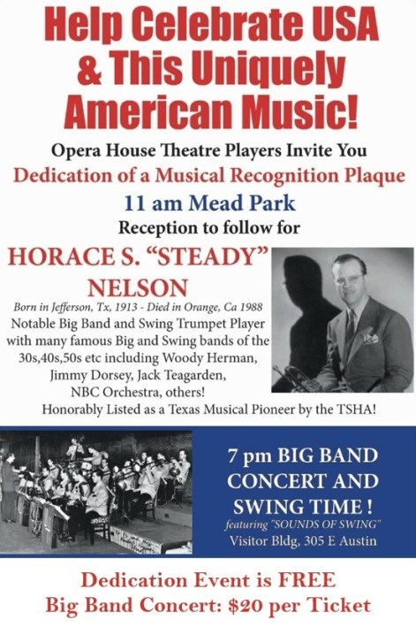 Historical plaque dedicated to East Texas music icon