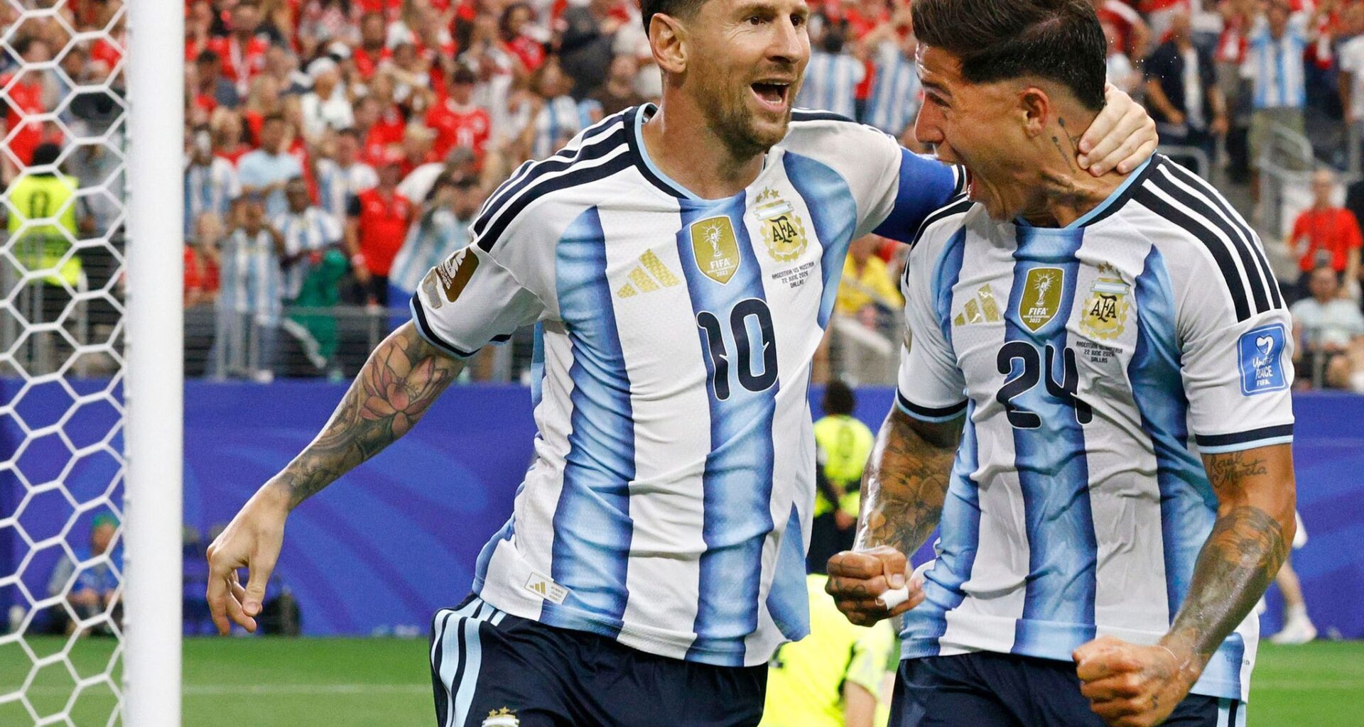 Lionel Messi scores twice to lead Argentina over Austria