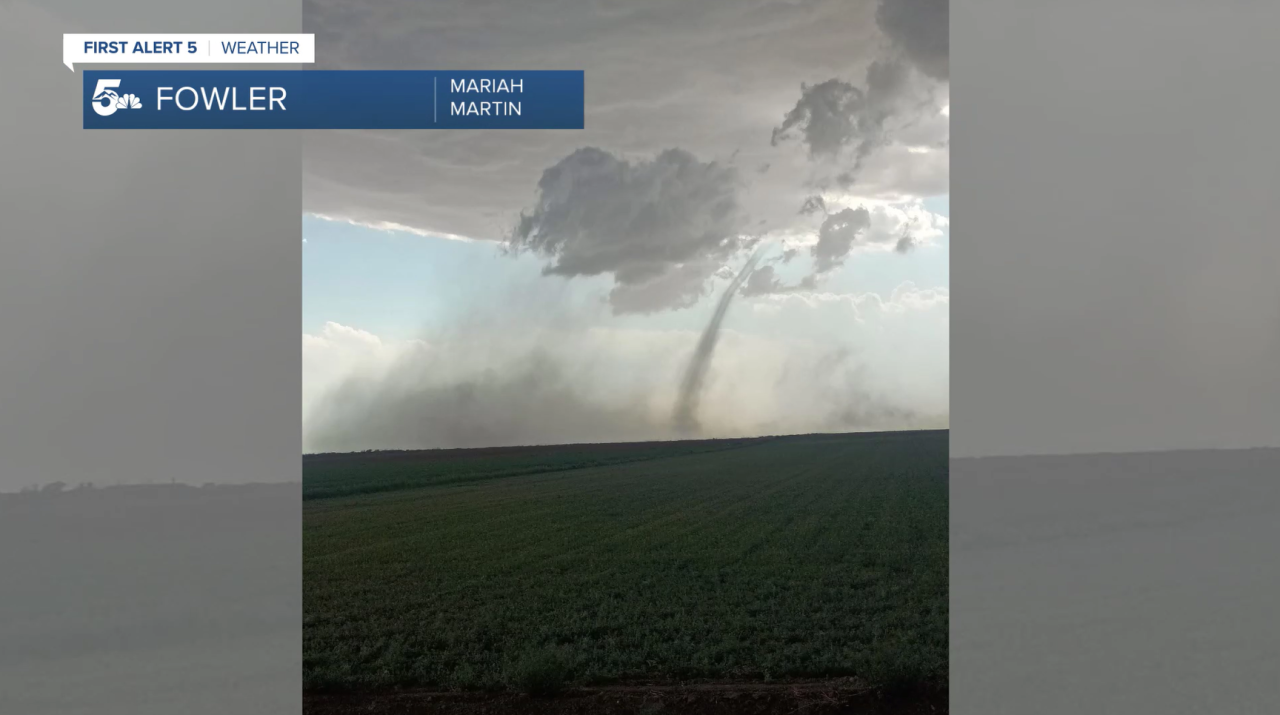 Tornado spotted near Fowler