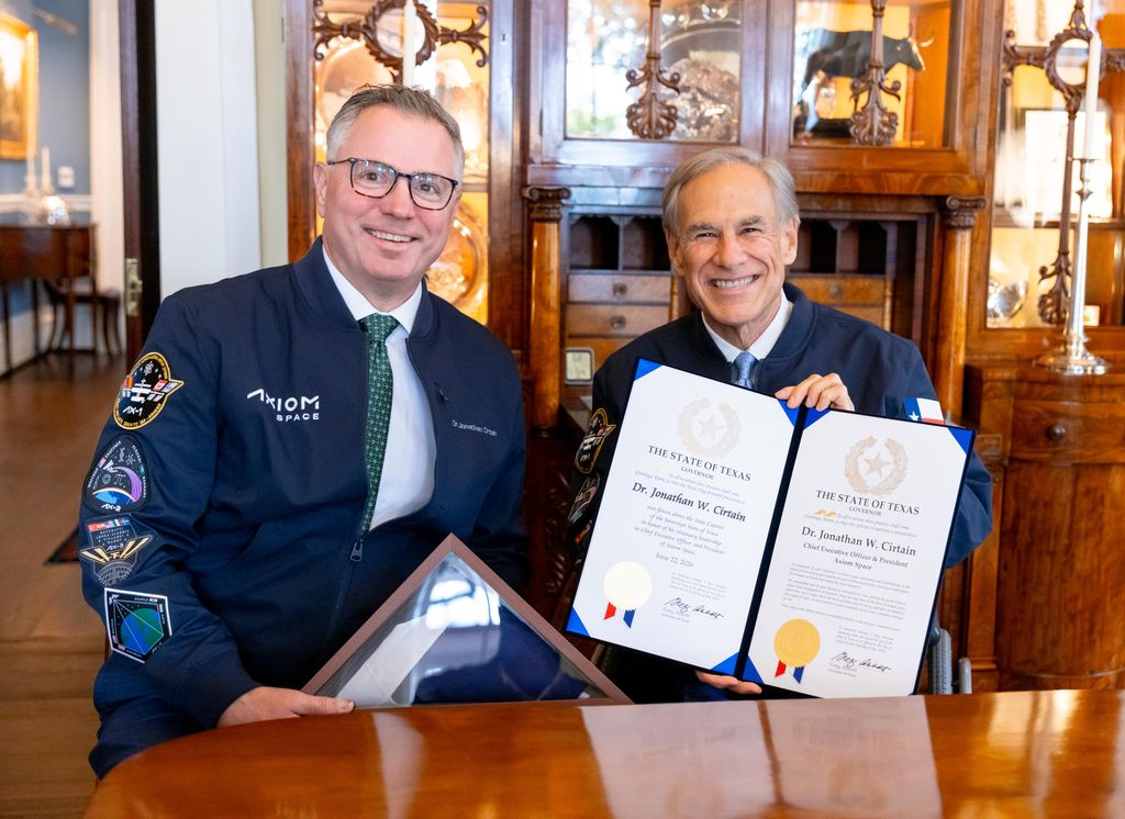 Governor Abbott Announces Axiom Space Redomiciles In Texas | Office of the Texas Governor
