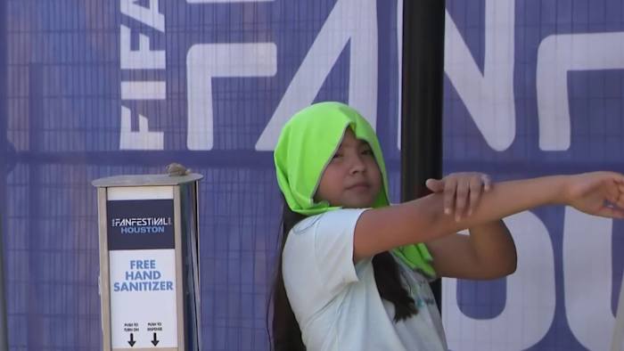 Houston Fan Fest battles sweltering heat as Portugal vs. Uzbekistan match gets underway