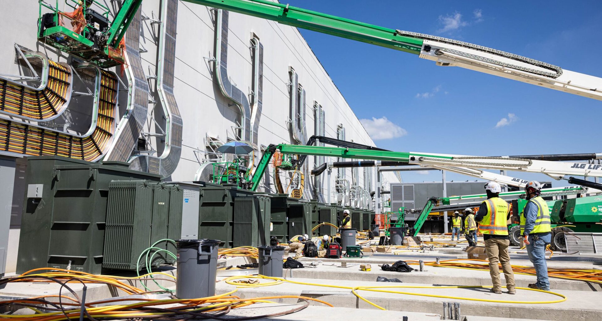Inside look at construction in DataBank's Red Oak data center campus