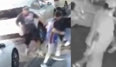 Police seek help identifying men accused in attack of father, son outside hotel downtown