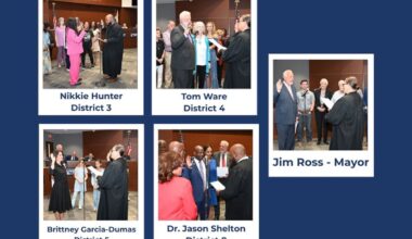 Mayor and Council Members Sworn In During May 12, June 23 Meetings