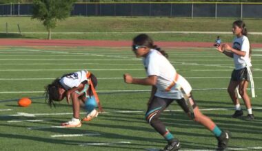 SA Lady Dolphins Elite 10U flag football team preparing for 2 national tournaments