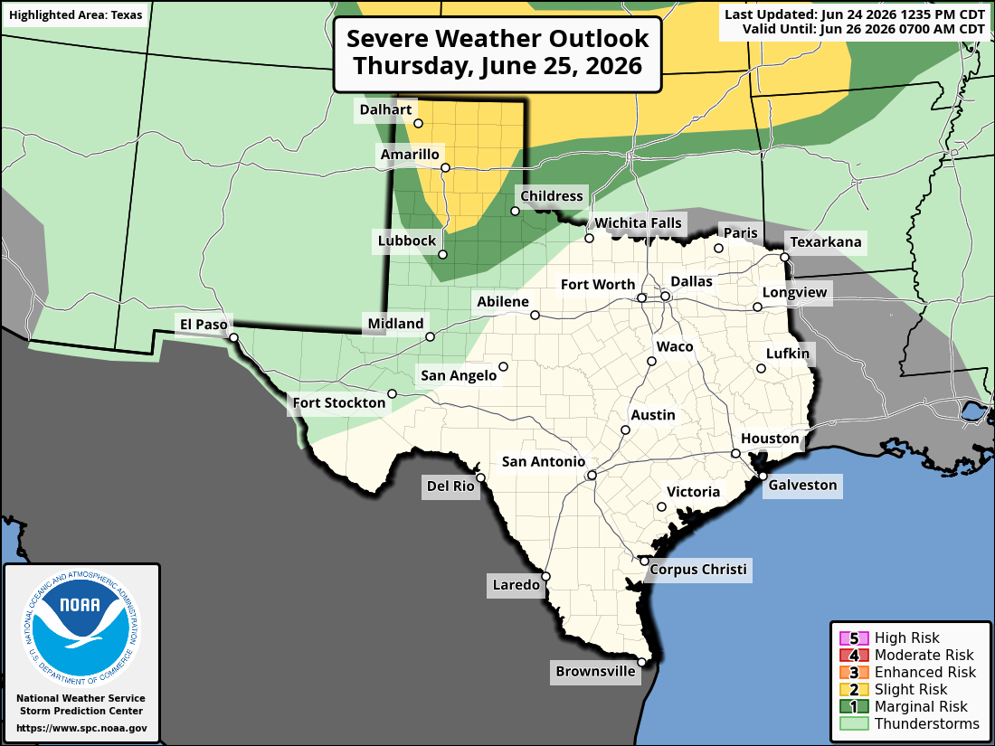 Many stay dry, but these Texas cities will see storms on Thursday