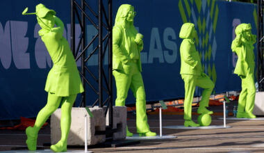 Check out these 3D-printed statues at FIFA Fan Festival in Dallas