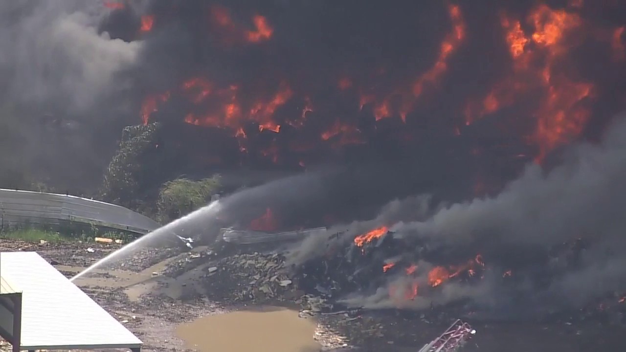 Houston parents fear long-term health impacts following massive tire fire
