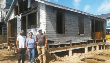 Maynards restoring house - Port Aransas South Jetty