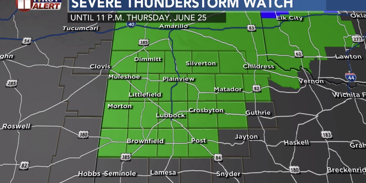 WATCH LIVE: Scattered storms moving across South Plains