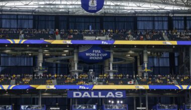 FIFA uses curtains to block sun for World Cup match at AT&T Stadium