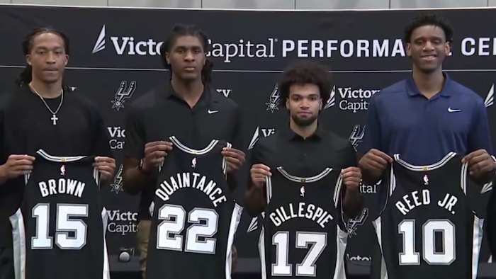 San Antonio Spurs introduce their 2026 NBA Draft picks