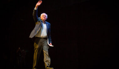 Vermont Sen. Bernie Sanders appeared Saturday at the Texas Democratic Convention in Corpus Christi, where he urged Democrats to organize around an economic message focused on affordability and income inequality.