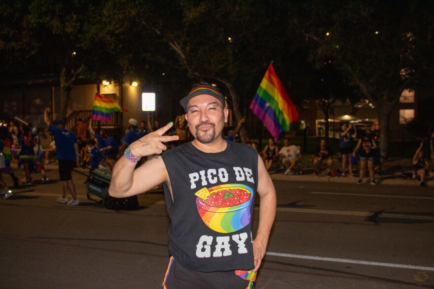 Joey Ortiz has been attending the San Antonio Pride Parade since the 90s.