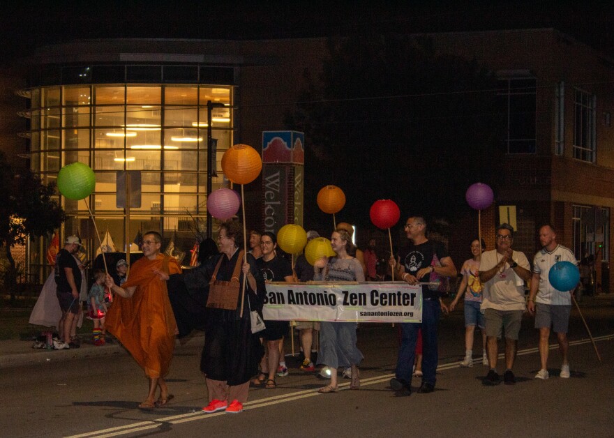 The San Antonio Zen Center celebrated pride at the parade.