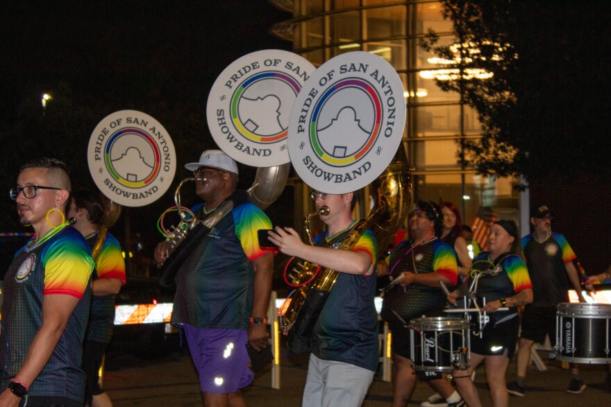The Showband performed during the Pride Parade.