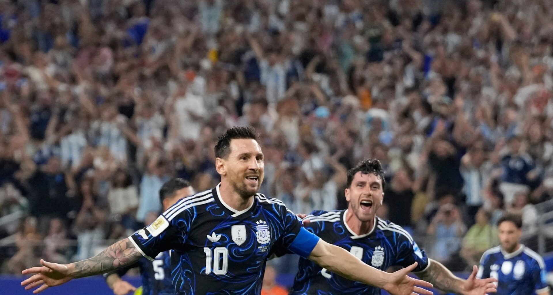 Messi becomes first to score in 7 straight World Cup games while extending goals record