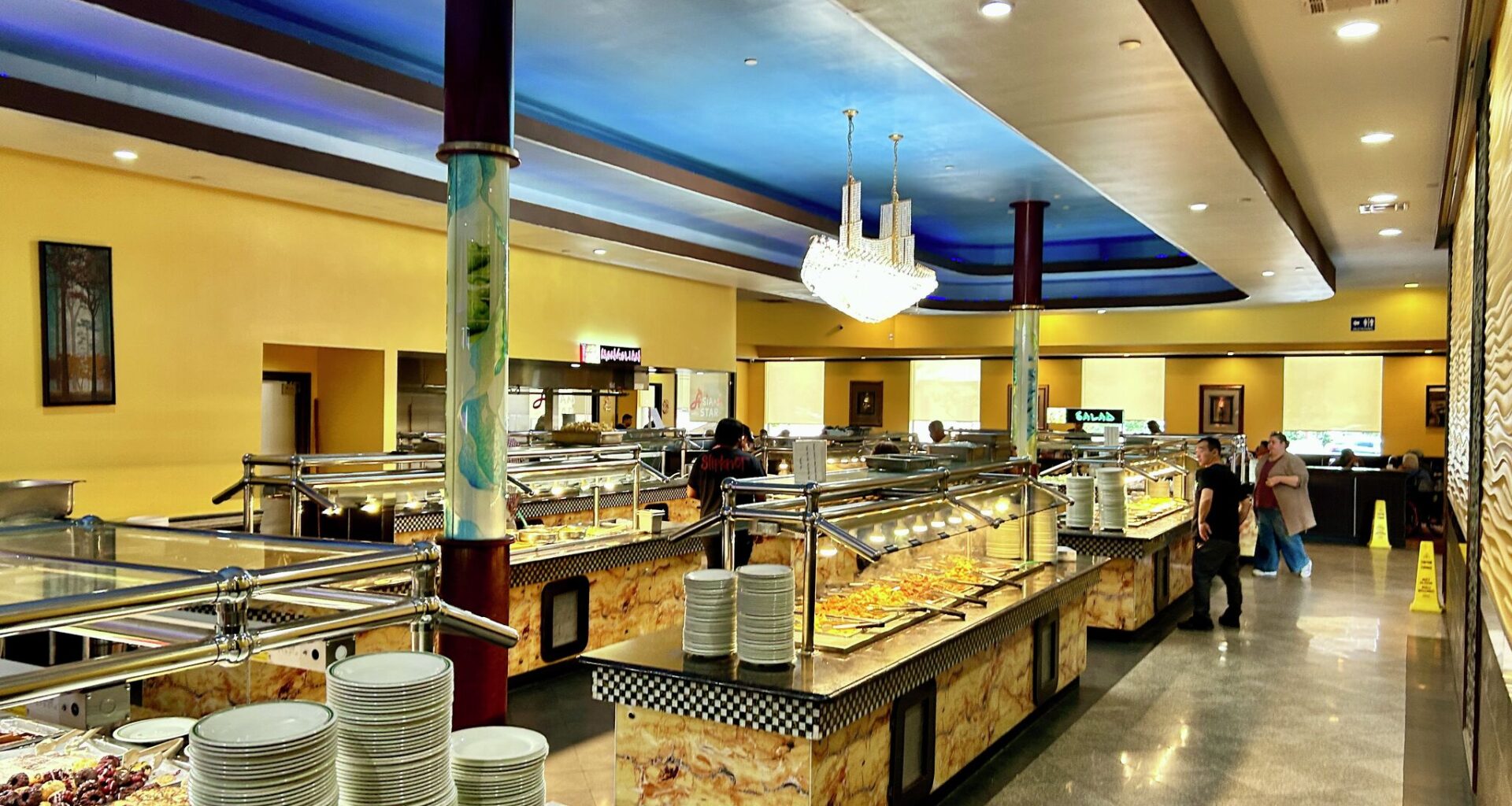 Buffet area at Asian Star.