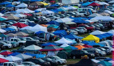 Dead baby is found in a portable toilet at a music festival in Michigan