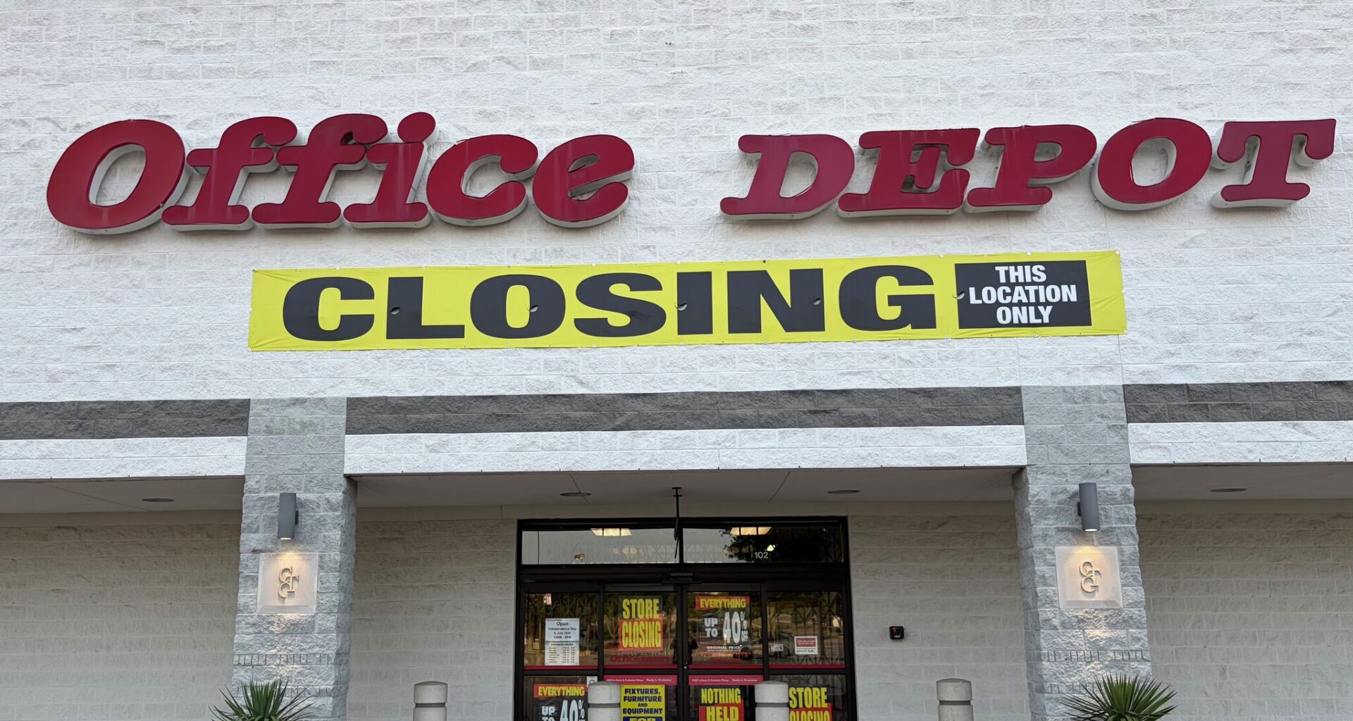 Office Depot closing two stores in North Texas.