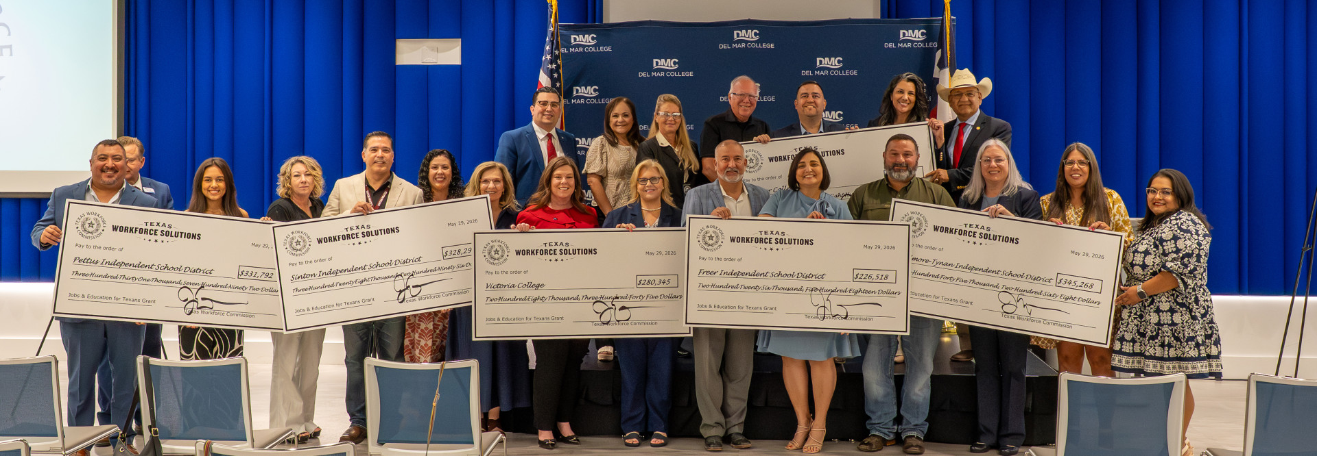 Del Mar College hosts Texas Workforce Commission’s JET grant presentation for six South Texas schools on May 29