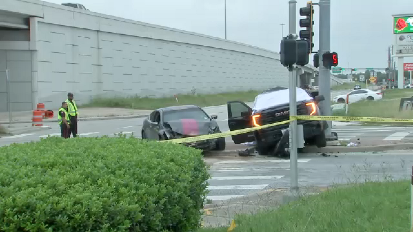 One killed, 3 hospitalized in Pasadena crash, prompting Beltway 8 service road closure at Pasadena Boulevard, police say