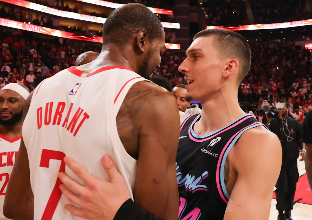 Mock trade proposal sends Heat guard Tyler Herro to the Houston Rockets