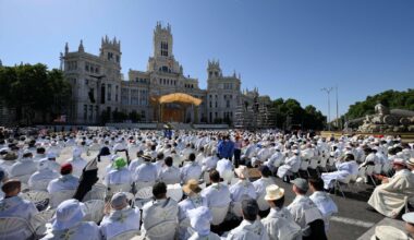 Pope Leo’s Corpus Christi Mass and procession in Madrid draws 1.2 million