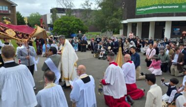 Reading churches unite for Corpus Christi procession
