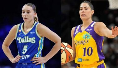 Cameras Spot Kelsey Plum, Paige Bueckers & Others Assisting Injured Dallas Star During Wheelchair Exit